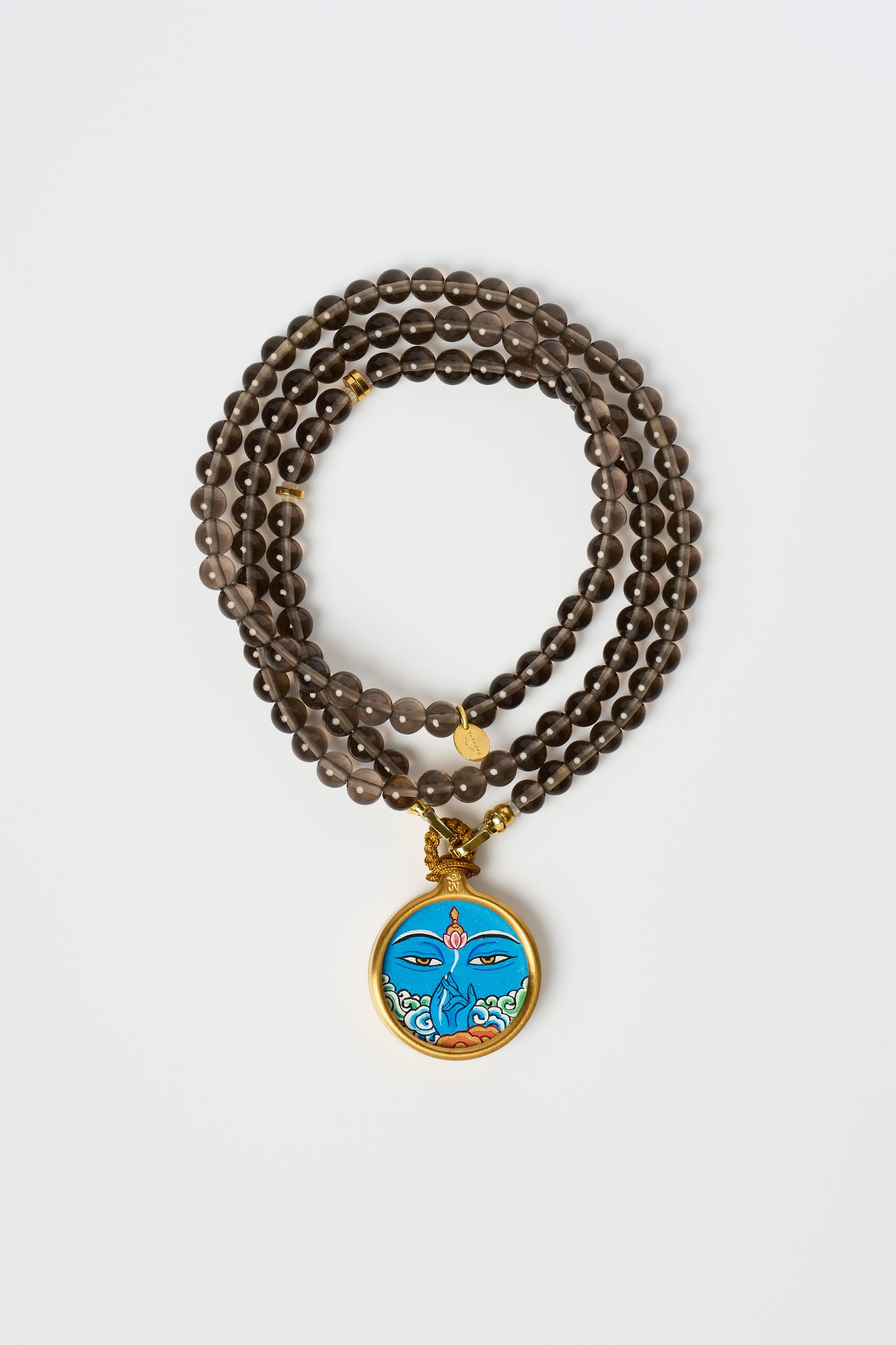 Zodiac Motif Pendant with Natural Black Obsidian Necklace – Tiger