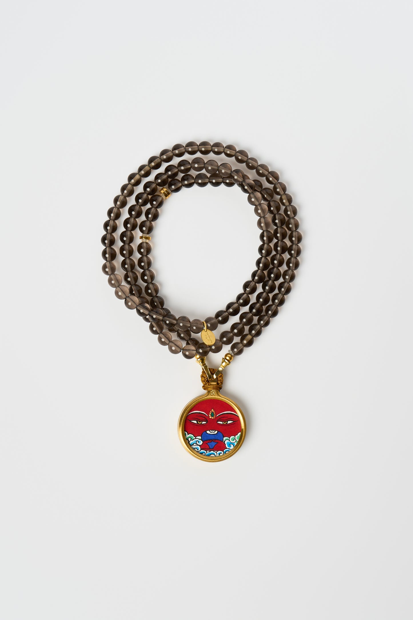 Zodiac Motif Pendant with Natural Black Obsidian Necklace – Pig