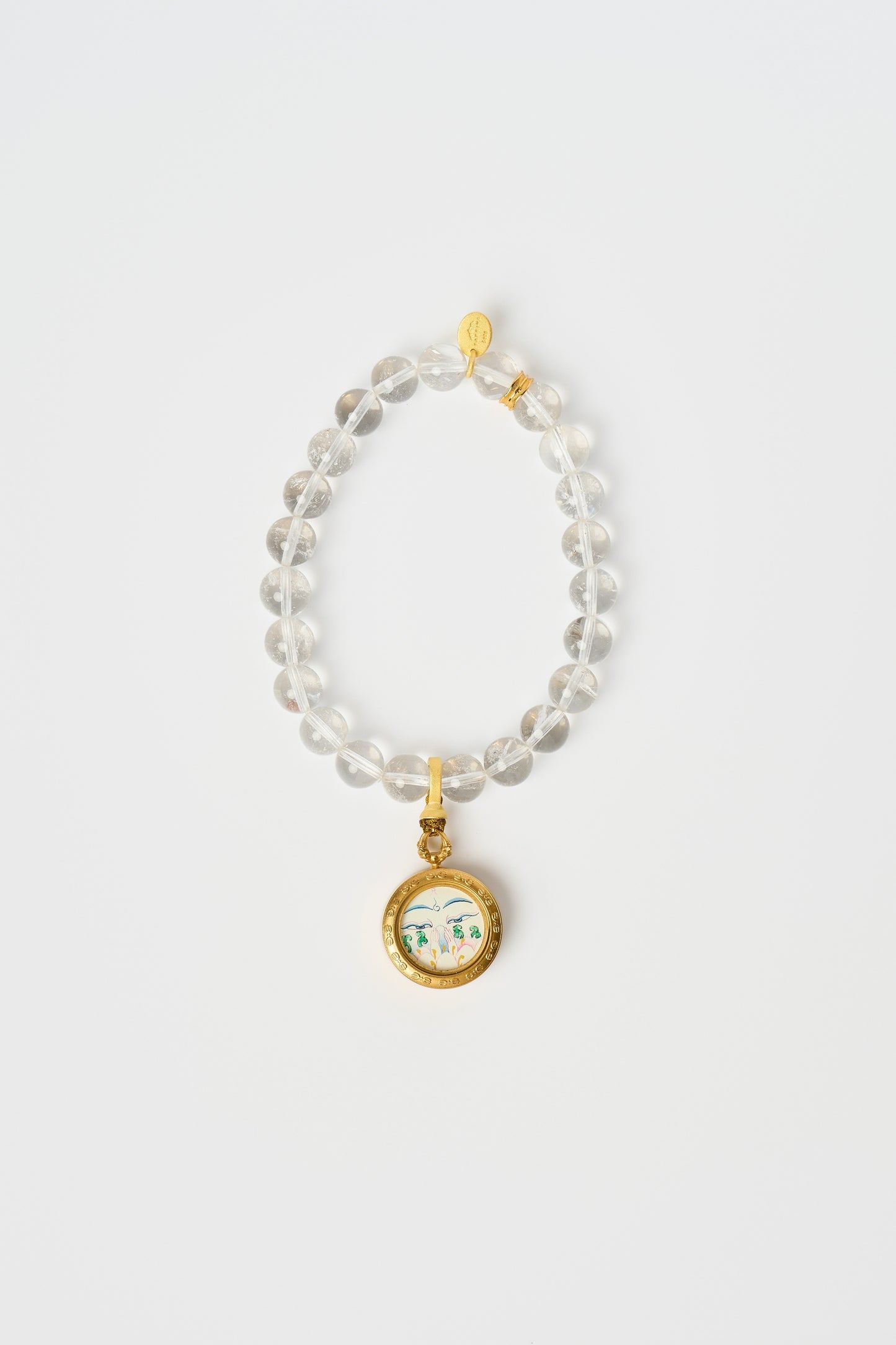 Zodiac Pendant with Natural Clear Quartz Bracelet – Rat