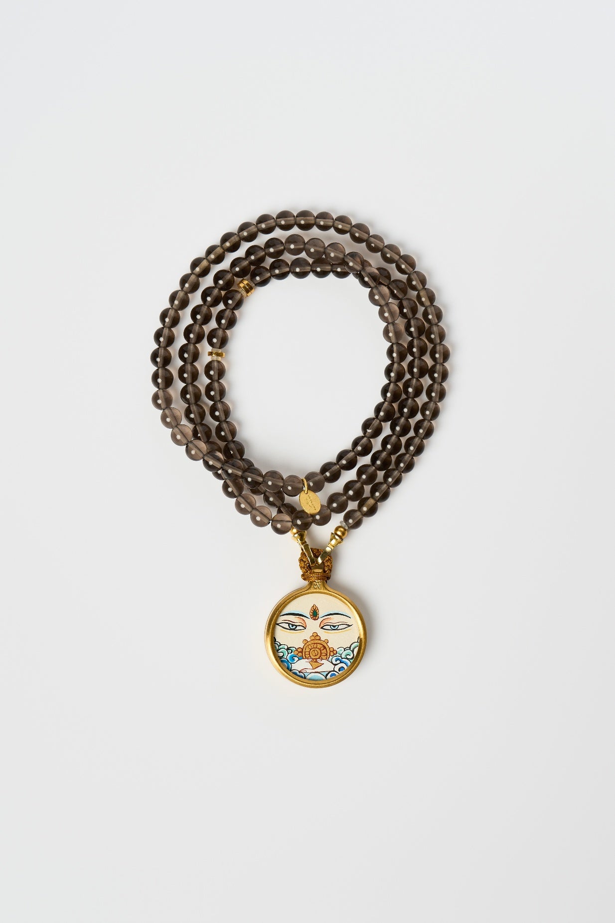 Zodiac Motif Pendant with Natural Black Obsidian Necklace - Monkey