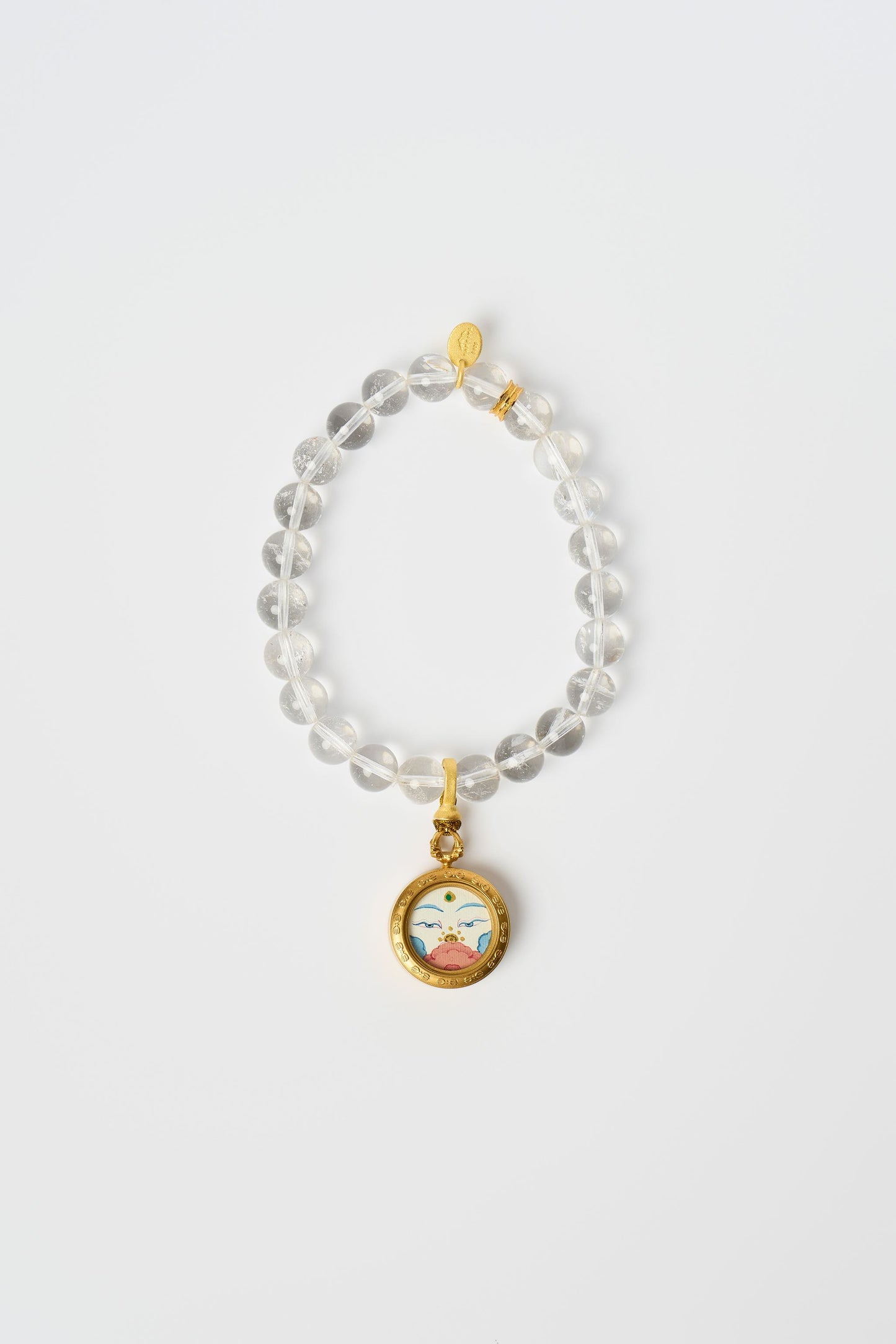Zodiac Pendant with Natural Clear Quartz Bracelet – Goat
