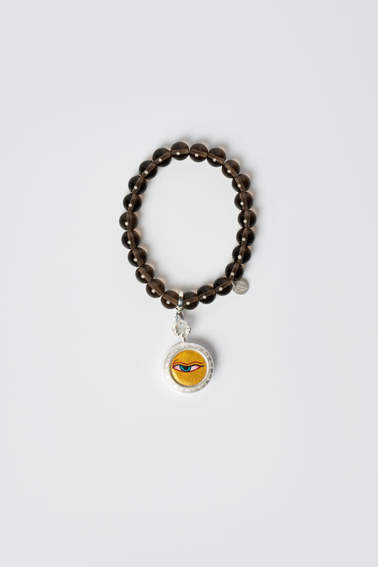 Eye of Abundance – Natural Obsidian Bracelet