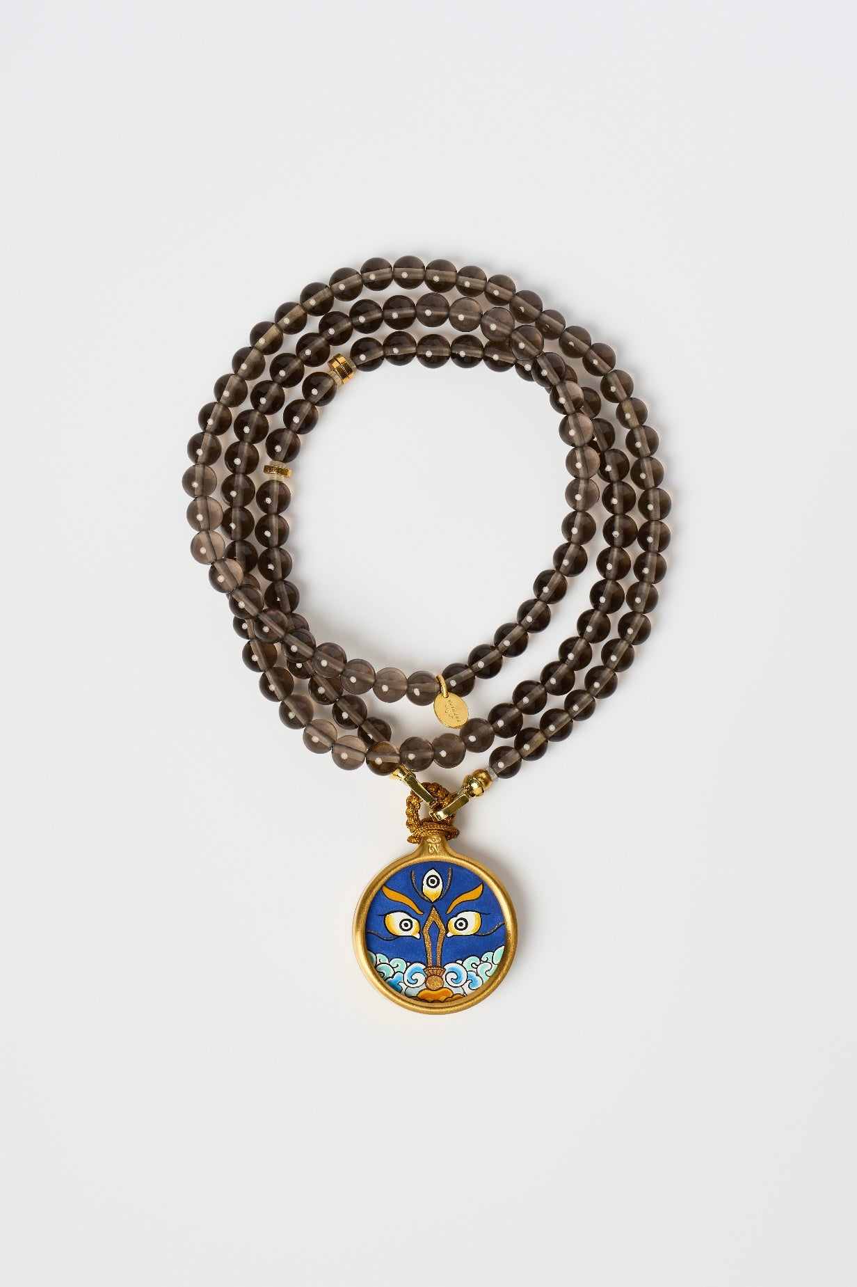 Zodiac Motif Pendant with Natural Black Obsidian Necklace – Rooster