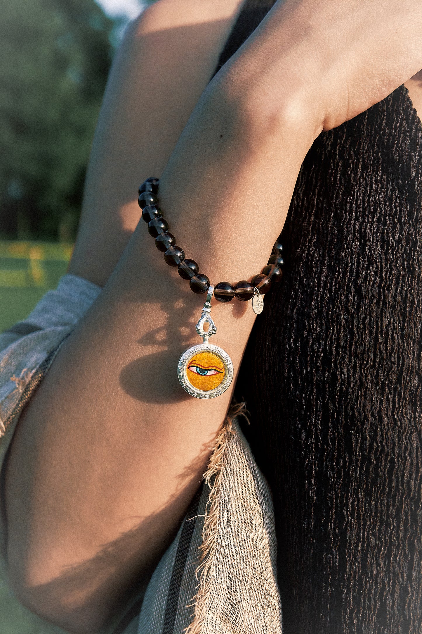 Eye of Abundance – Natural Obsidian Bracelet