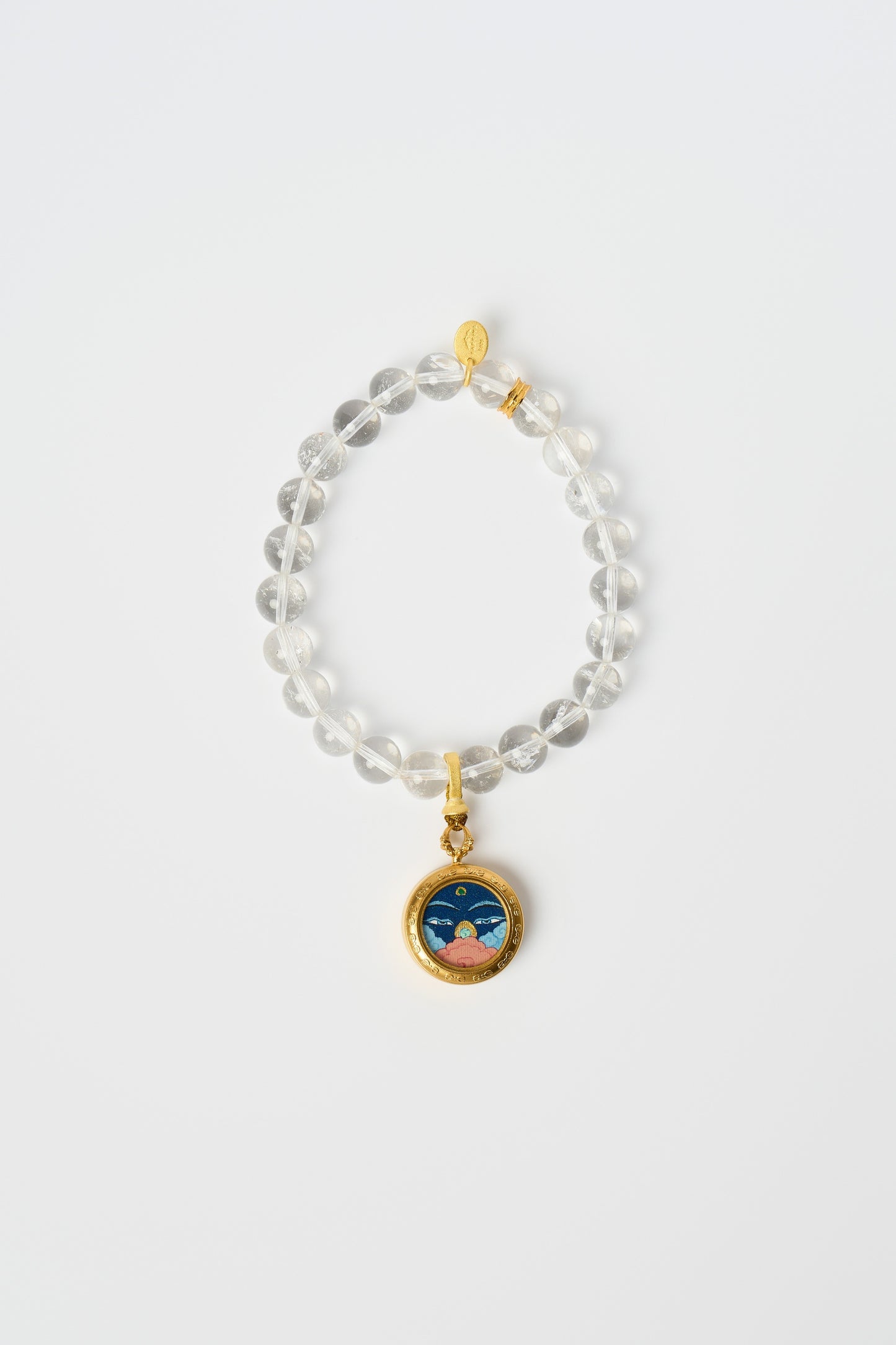 Zodiac Pendant with Natural Clear Quartz Bracelet – Ox