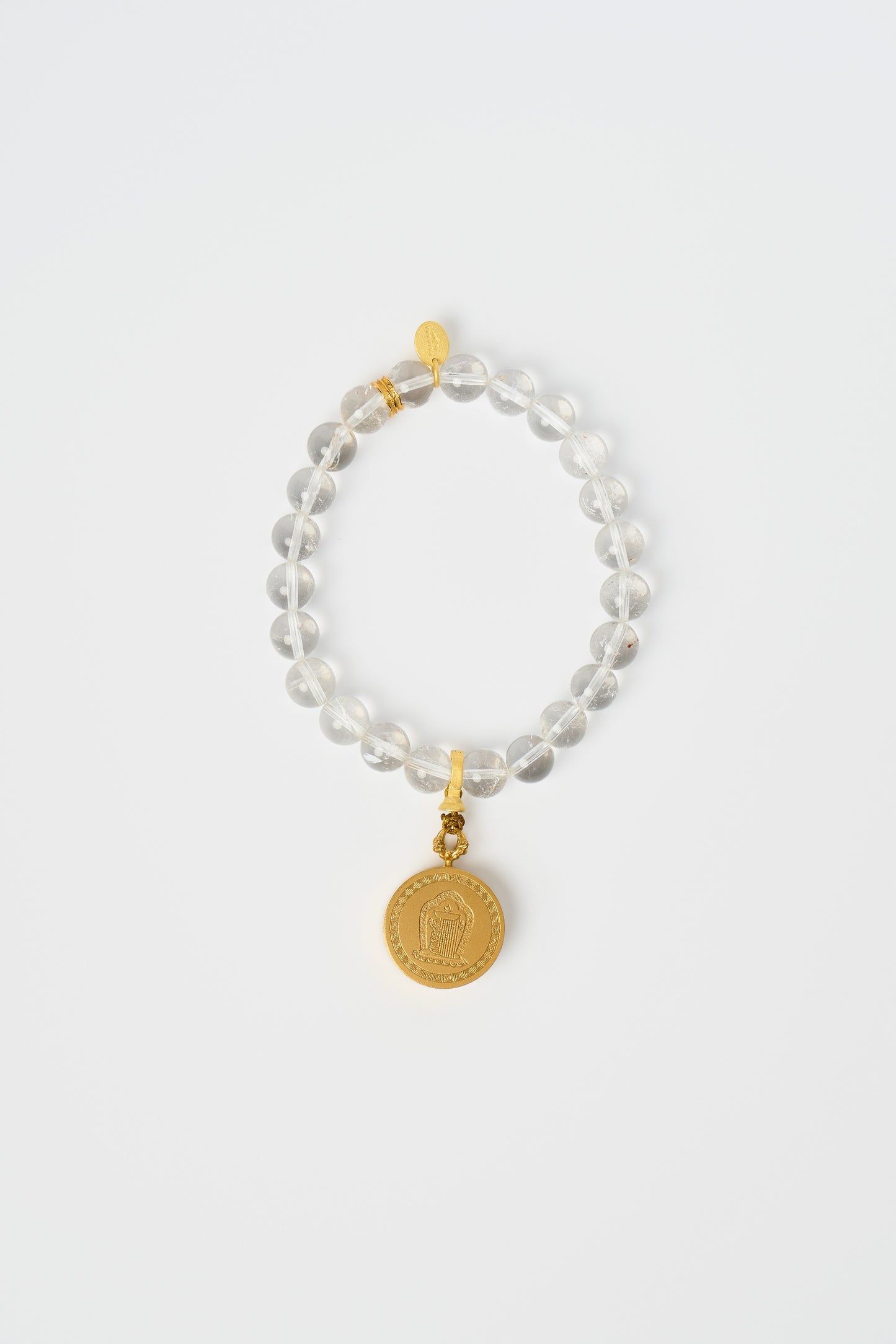 Zodiac Pendant with Natural Clear Quartz Bracelet – Goat